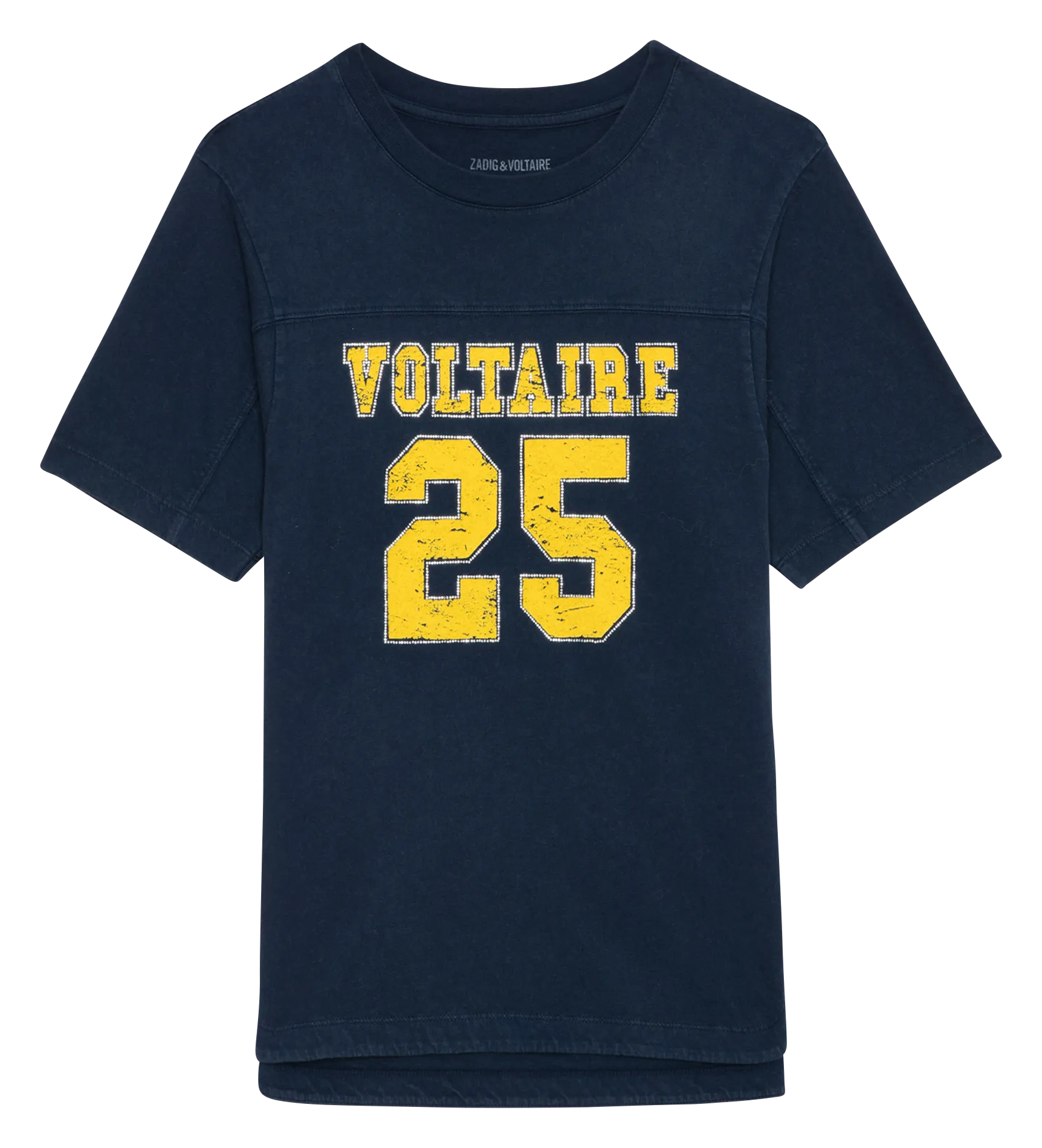ZADIG&VOLTAIRE BOW - Camiseta estampada de algodón orgánico en azul