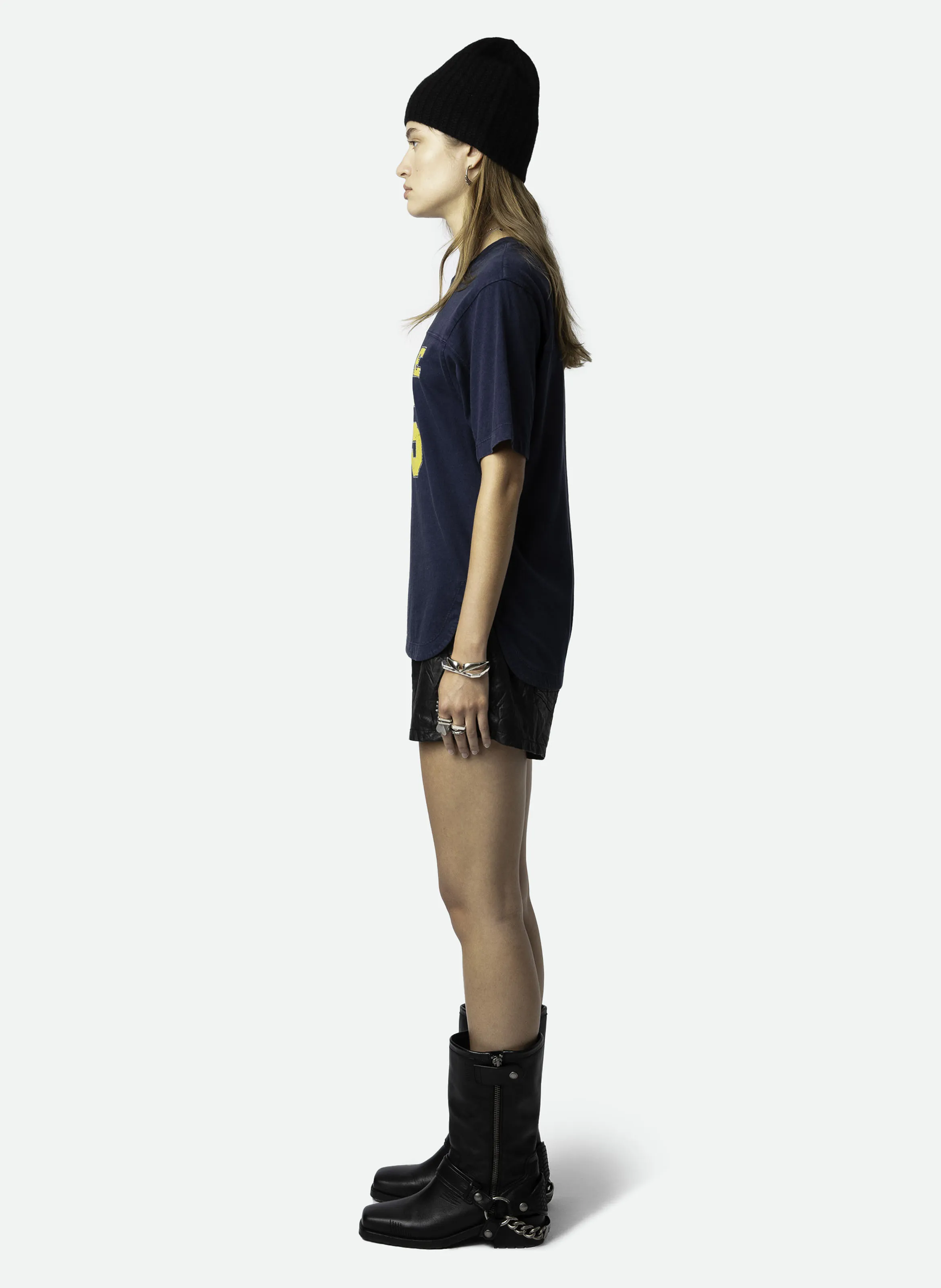 ZADIG&VOLTAIRE BOW - Camiseta estampada de algodón orgánico en azul
